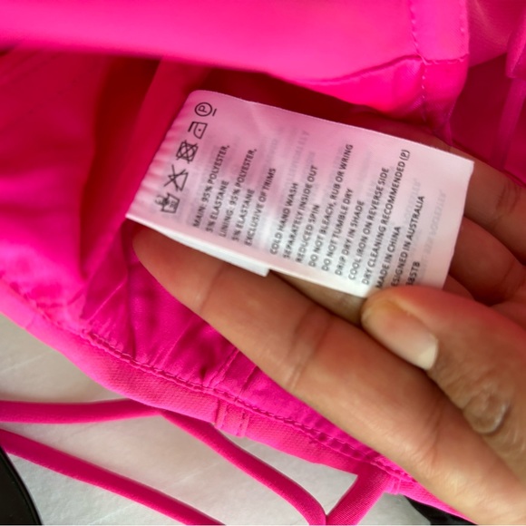 Bardot Hot Pink Cropped Bustier - Size 4/S - Picture 4 of 5